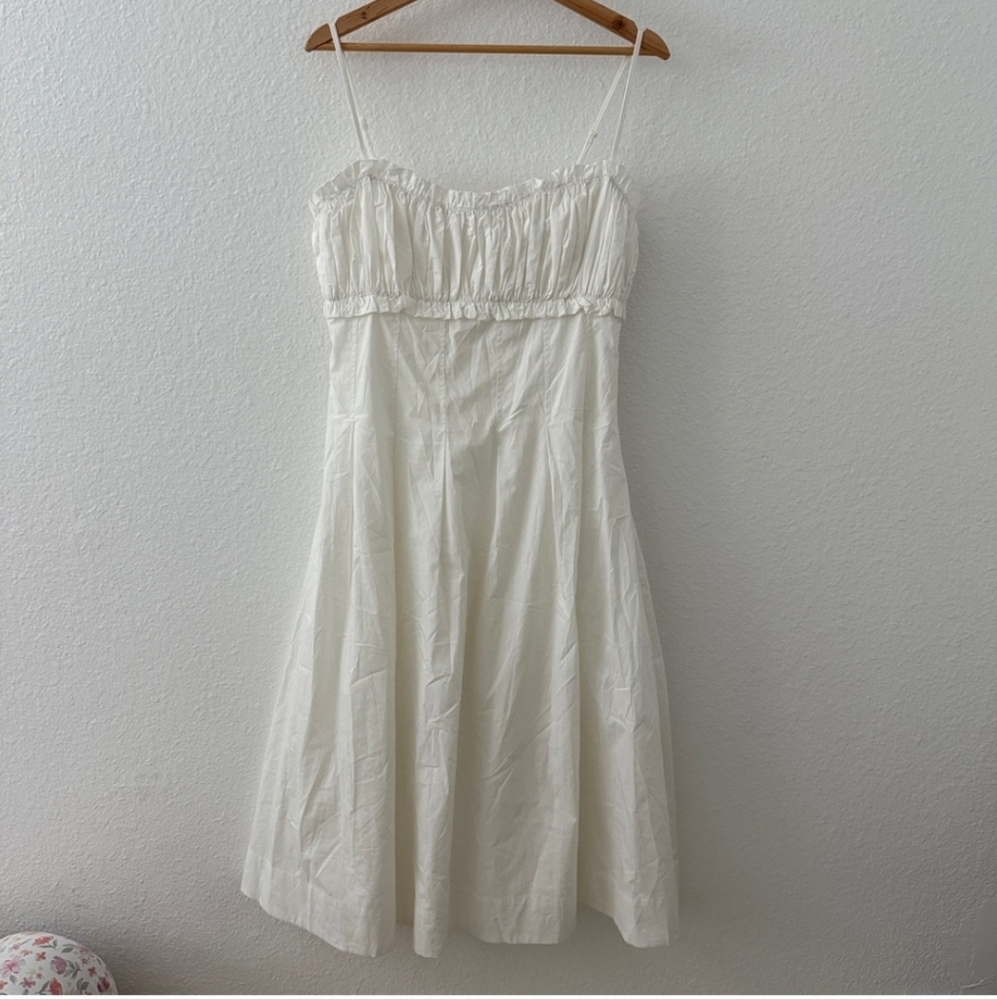 Anthropologie sunday in brooklyn dress white babydoll corset midi dress - Picture 5 of 9